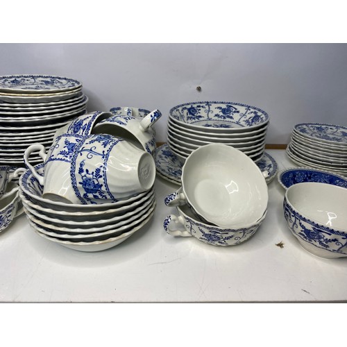 319 - An assortment of Johnson Bros 'Indies' blue and white dinnerware