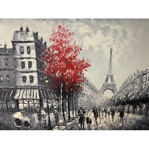 342 - Large Paris Artwork measuring 101 x 70 cms