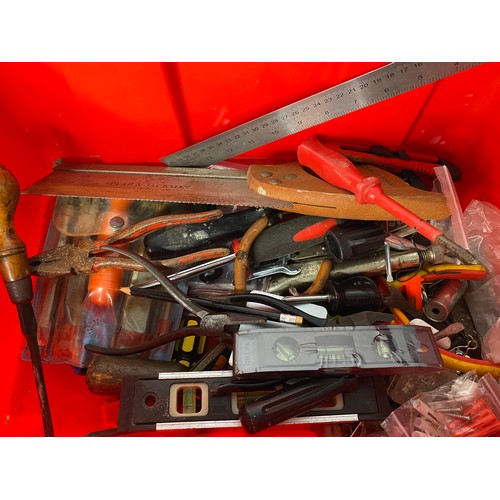 378 - Selection of vintage tools and electric drill.