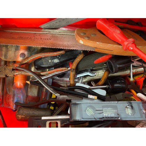 378 - Selection of vintage tools and electric drill.