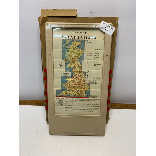 421 - An original Auto- Mapic car road map of Great Britain in original box