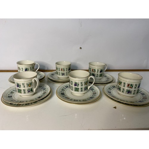 449 - Selection of 6 x Royal Doulton 'Tapestry' trios