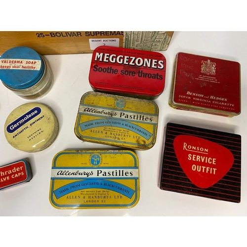 2 - Selection of old advertising tins.