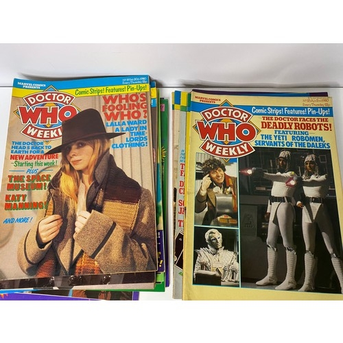 6 - Collection of Dr Who comics no's 1-50, missing no's 10,18,42.