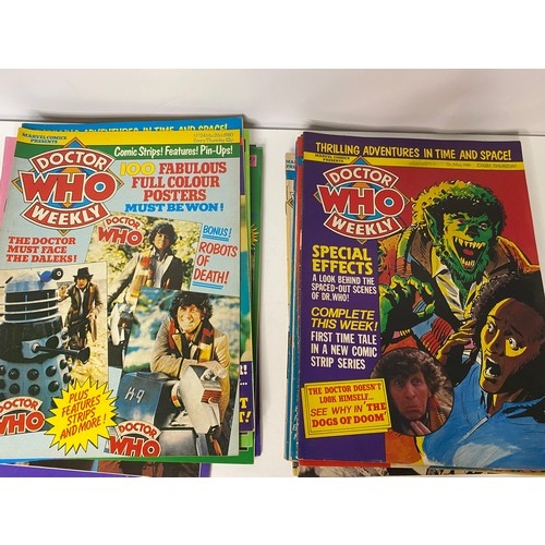 6 - Collection of Dr Who comics no's 1-50, missing no's 10,18,42.