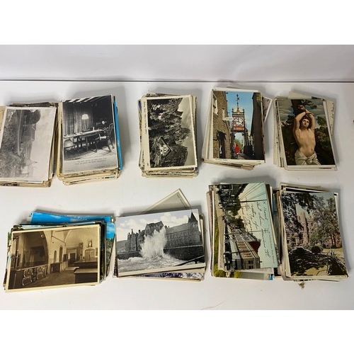 21 - Large collection of vintage postcards