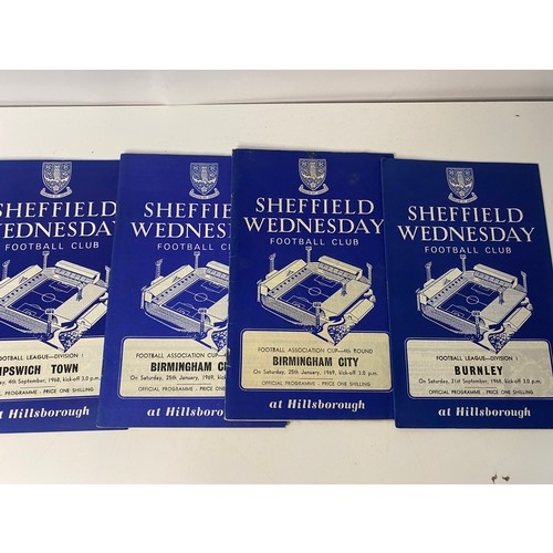 53 - Collection of 1960's Sheffield Wednesday football programmes