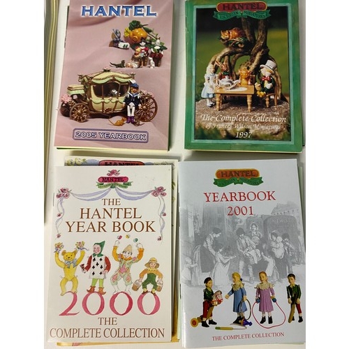 213 - Selection of Hantel  paperwork and 2 Hantel empty boxes. Also 2 miniature figures which are not Hant... 