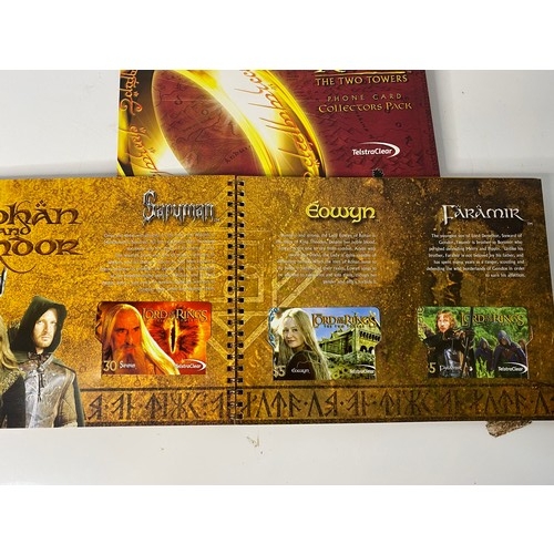 246 - Limited the Lord of the rings 2002 The two towers phone card collectors pack. New unused phone cards... 