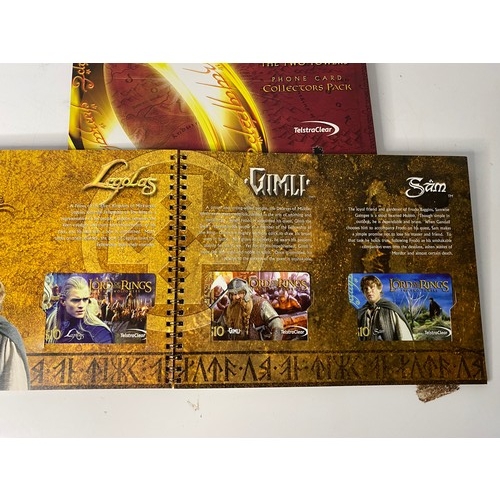 246 - Limited the Lord of the rings 2002 The two towers phone card collectors pack. New unused phone cards... 