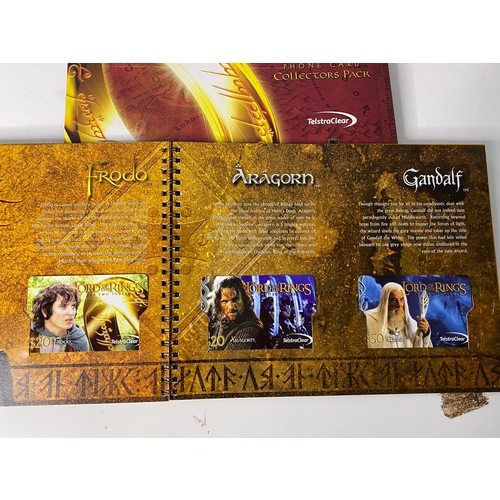 246 - Limited the Lord of the rings 2002 The two towers phone card collectors pack. New unused phone cards... 