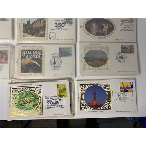 278 - 48 Benham Silks stamps in as new condition, group collection.