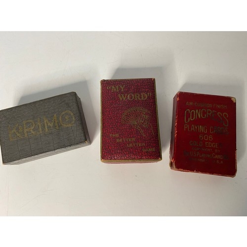 425 - 3 x vintage boxed card games