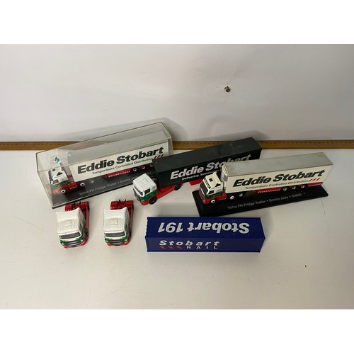 605 - Box of Eddie Stobart trucks