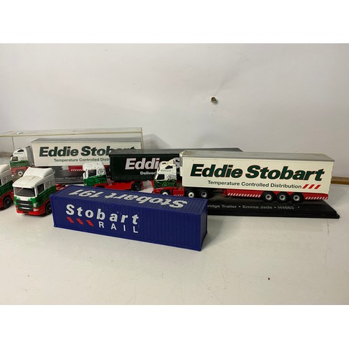 605 - Box of Eddie Stobart trucks