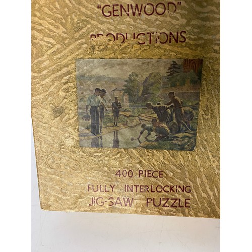 680 - 2 x vintage wooden Jigsaws from the 1940's. One produced by British India Steam Navigation Co Ltd.