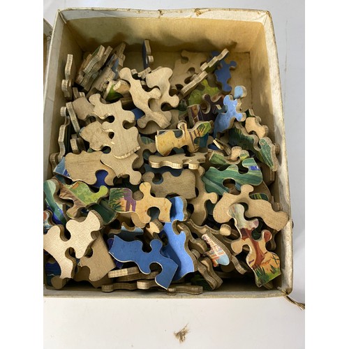 680 - 2 x vintage wooden Jigsaws from the 1940's. One produced by British India Steam Navigation Co Ltd.