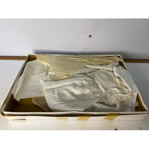 682 - Vintage Christening Gown and vintage under garment.