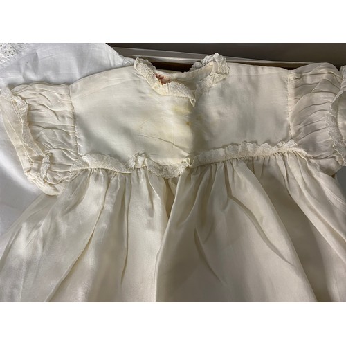 682 - Vintage Christening Gown and vintage under garment.
