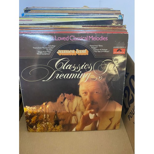 705 - Large selection of vinyl records.