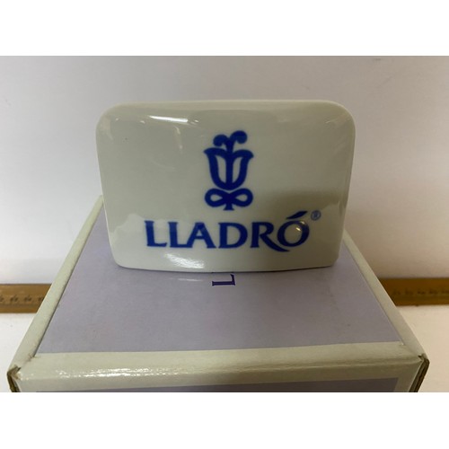 768 - Selection of 6 x porcelain Lladro shop display signs measuring 10 x 7 cms