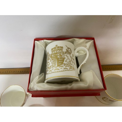 777 - Selection of Royal memorabilia items including Coalport, Spode, Royal Stafford, Crown Staffordshire ... 