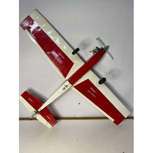 744 - Remote control model stunt plane, 100cm wingspan from Futaba Servos. For spares or repairs.