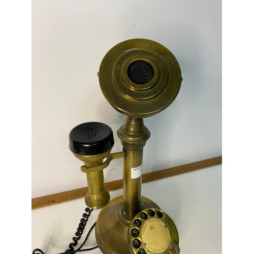 795 - Vintage brass Astral telephone converted and fully working