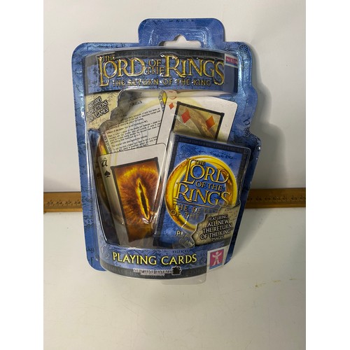 803 - The Lord of the Rings Trilogy of Playing cards, from The Fellowship of the Ring, The Two Towers boxe... 