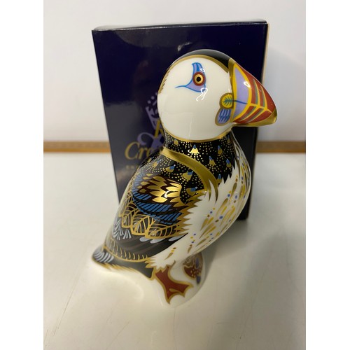 812 - Two boxed Royal Crown Derby paperweights in as new condition with gold stoppers to base of each. The... 