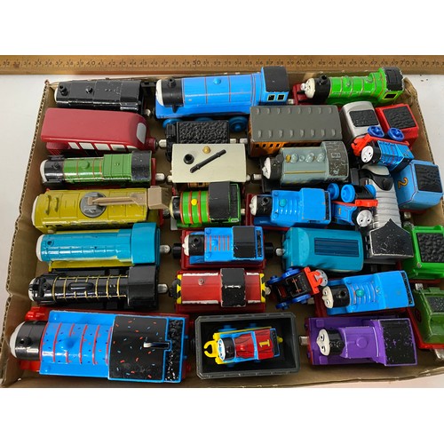 Selection of Thomas the tank Engine models.