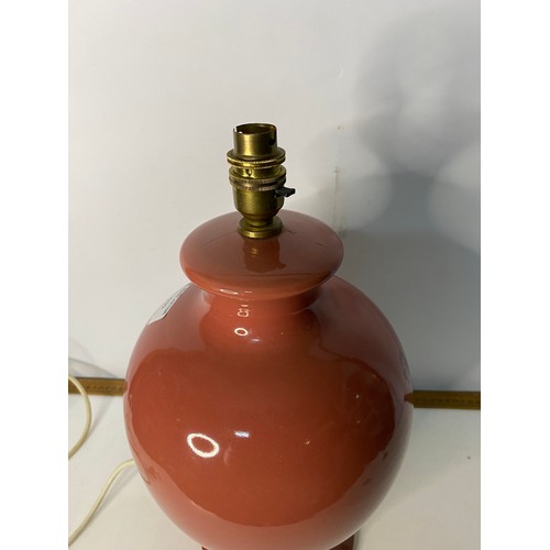 539 - Denby Lamp measuring 42 cms tall