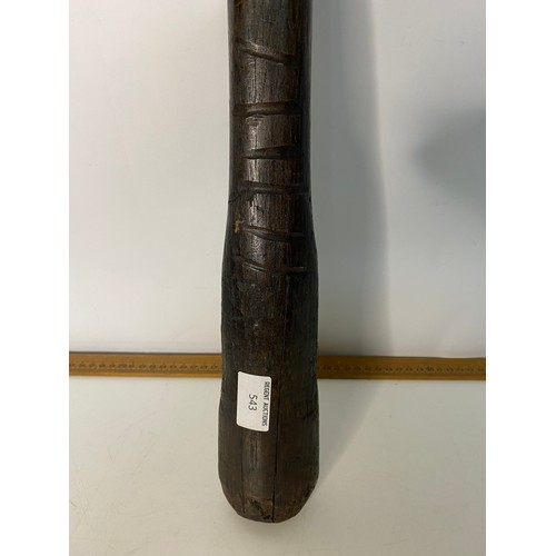 543 - Antique 19th century Ethnic club measuring 55 cms long