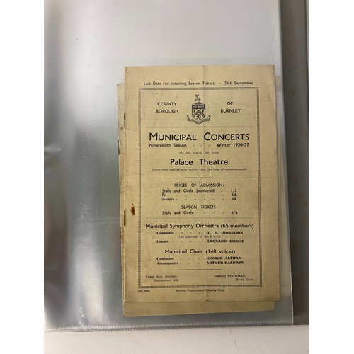 583 - Album of 1920's -30's Colne and Burnley Theatre programmes.