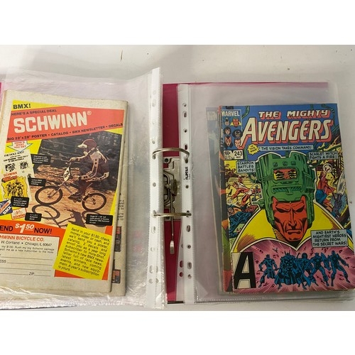 506 - Album full of vintage comics including Xmen, Avengers, Iron Man, Spiderman, haywire etc