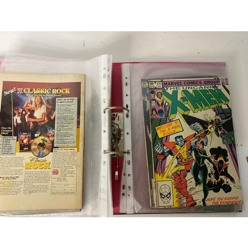 506 - Album full of vintage comics including Xmen, Avengers, Iron Man, Spiderman, haywire etc