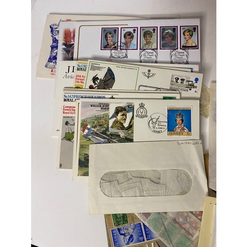 508 - Box of stamps, albums and first day covers