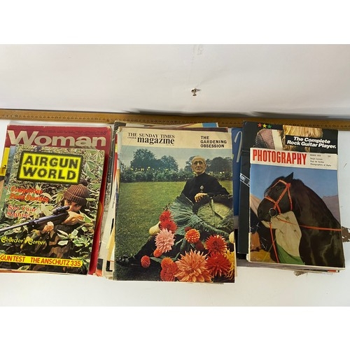 534 - Collection of vintage magazines from Woman's Own, Homemaker, Guns n Ammo.