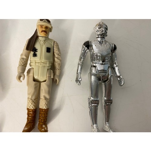 811 - Six vintage Star Wars figures from A New Hope, The Empire Strikes Back and The Return of the Jedi. F... 