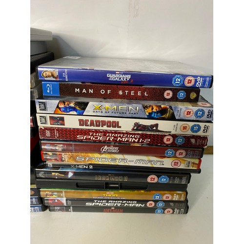 120 - Selection of Marvel and DC DVD's