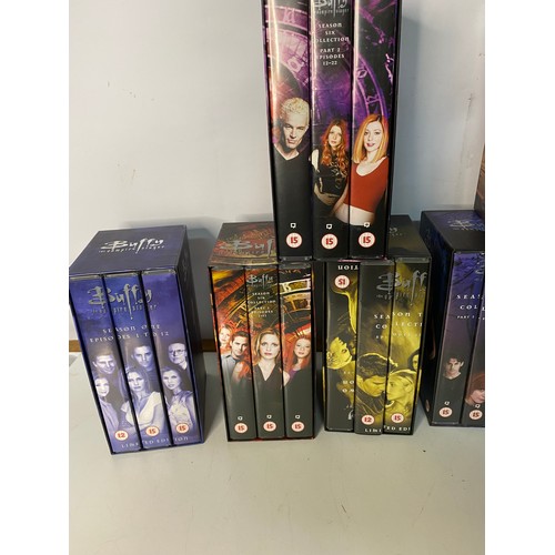 214 - Full set of Buffy The Vampire Slayer series 1-7 on 13 VHS box sets