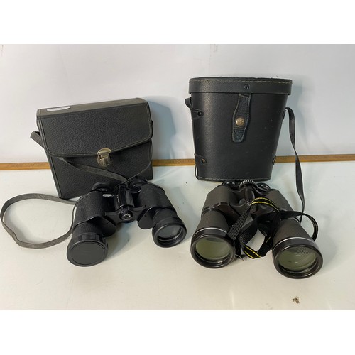 504 - 2 x pairs of binoculars, a 8 x 40 techna R by Swift and a 16 x 50 by Miranda. Both come with cases