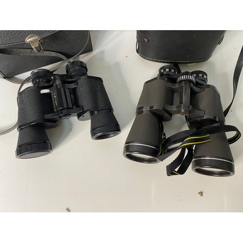 504 - 2 x pairs of binoculars, a 8 x 40 techna R by Swift and a 16 x 50 by Miranda. Both come with cases