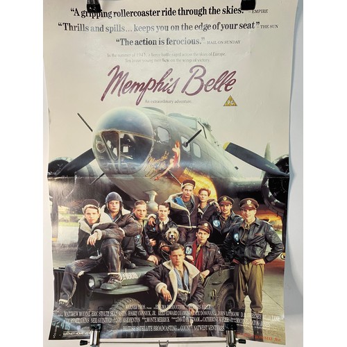 500 - Vintage film poster Memphis Belle Warner Bros, staring Sean Astin, Harry Connick Jr, Billy Zane, Mat... 