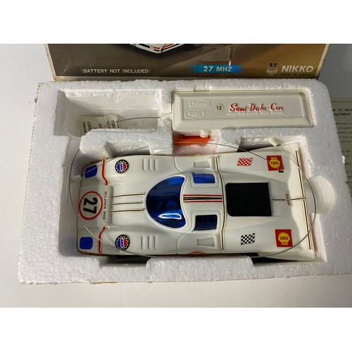 499 - Vintage 1970's boxed Nikko McLaren M8-A radio control car. Deluxe battery operated race car made in ... 