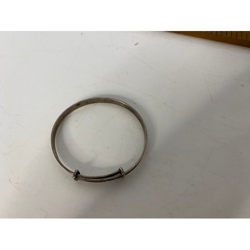 10 - Sterling Silver baby bangle.