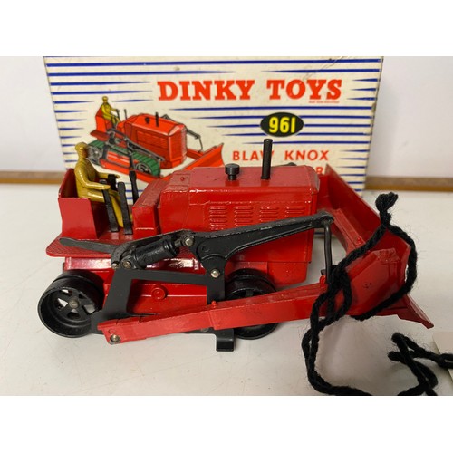 29 - Boxed Dinky Blaw Knox Bulldozer, in excellent condition.