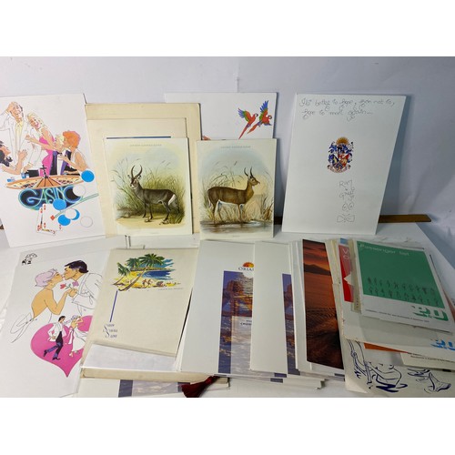 34 - Collection of Shipping Memorabilia from Cunard, P&O including menus, passenger lists and photos.