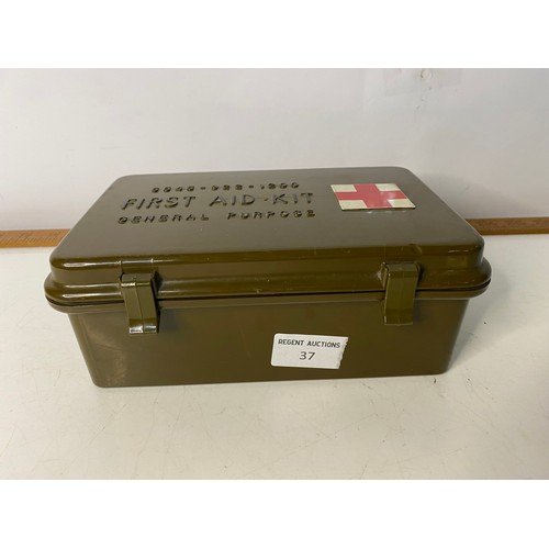 37 - WW2 First Aid Kit in original metal tin.