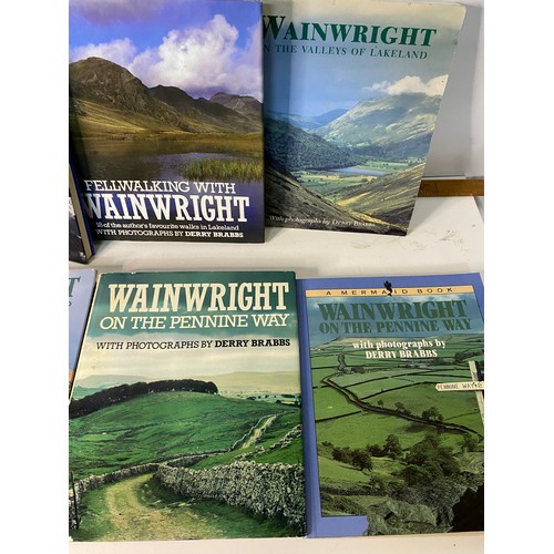 47 - Collection of Wainwrights fell walking books.